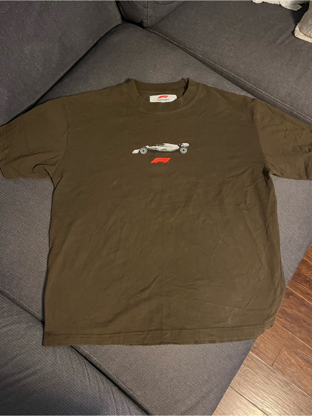 PacSun Olive Green Formula Graphic Short Sleeve Tee
